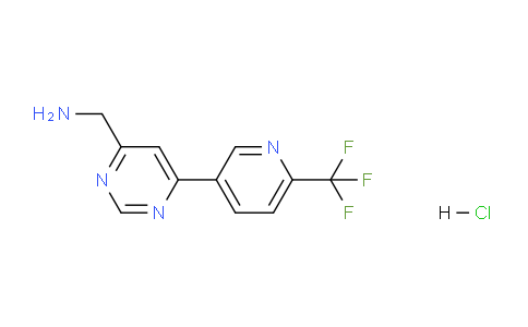 CAS No. 1590398-46-1, (6-(6-(Trifluoromethyl)pyridin-3-yl)pyrimidin-4-yl)methanamine hydrochloride