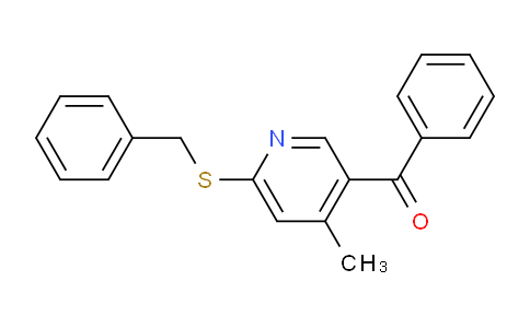 CAS No. 1355231-52-5, (6-(Benzylthio)-4-methylpyridin-3-yl)(phenyl)methanone
