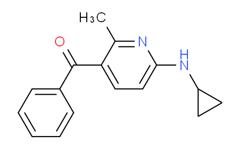 CAS No. 1355226-66-2, (6-(Cyclopropylamino)-2-methylpyridin-3-yl)(phenyl)methanone