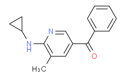 CAS No. 1355202-60-6, (6-(Cyclopropylamino)-5-methylpyridin-3-yl)(phenyl)methanone