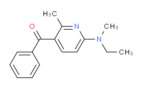 CAS No. 1355172-75-6, (6-(Ethyl(methyl)amino)-2-methylpyridin-3-yl)(phenyl)methanone