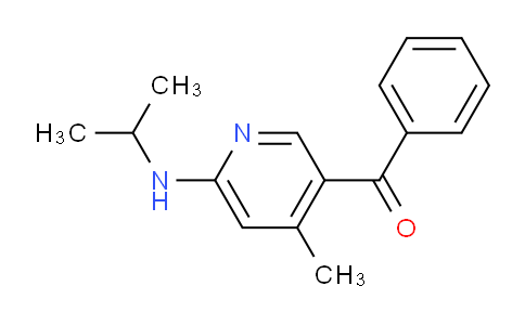 CAS No. 1355222-67-1, (6-(Isopropylamino)-4-methylpyridin-3-yl)(phenyl)methanone