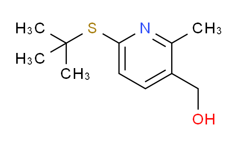 CAS No. 1355219-26-9, (6-(tert-Butylthio)-2-methylpyridin-3-yl)methanol