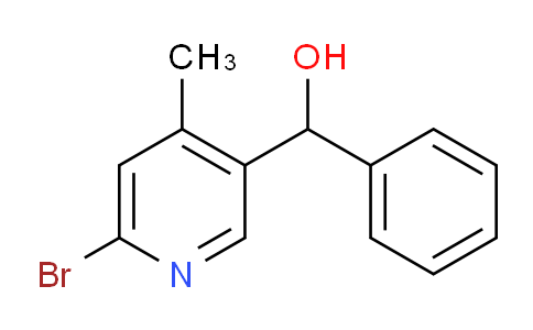 CAS No. 1355175-92-6, (6-Bromo-4-methylpyridin-3-yl)(phenyl)methanol