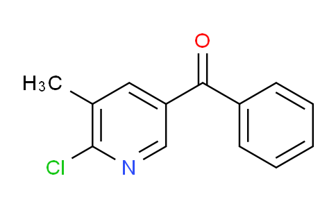 CAS No. 1355238-86-6, (6-Chloro-5-methylpyridin-3-yl)(phenyl)methanone