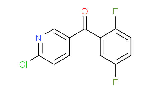 CAS No. 1187165-19-0, (6-Chloropyridin-3-yl)(2,5-difluorophenyl)methanone