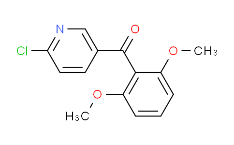 CAS No. 1187168-44-0, (6-Chloropyridin-3-yl)(2,6-dimethoxyphenyl)methanone