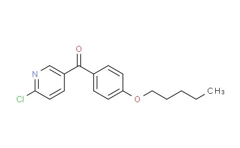 CAS No. 1187170-34-8, (6-Chloropyridin-3-yl)(4-(pentyloxy)phenyl)methanone