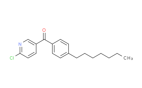 CAS No. 1187165-09-8, (6-Chloropyridin-3-yl)(4-heptylphenyl)methanone