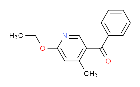 CAS No. 1355216-82-8, (6-Ethoxy-4-methylpyridin-3-yl)(phenyl)methanone