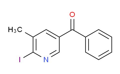 CAS No. 1355182-85-2, (6-Iodo-5-methylpyridin-3-yl)(phenyl)methanone
