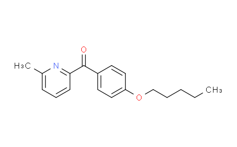 CAS No. 1187170-50-8, (6-Methylpyridin-2-yl)(4-(pentyloxy)phenyl)methanone