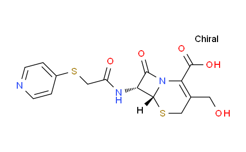 CAS No. 38115-21-8, (6R,7R)-3-(Hydroxymethyl)-8-oxo-7-(2-(pyridin-4-ylthio)acetamido)-5-thia-1-azabicyclo[4.2.0]oct-2-ene-2-carboxylic acid