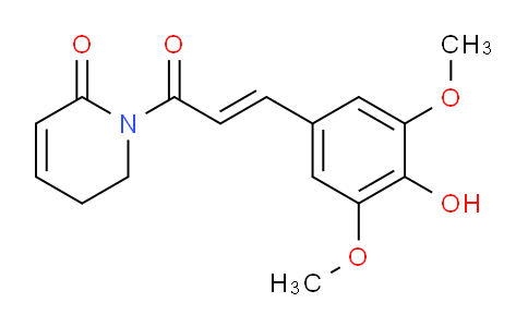 CAS No. 261914-52-7, (E)-1-(3-(4-Hydroxy-3,5-dimethoxyphenyl)acryloyl)-5,6-dihydropyridin-2(1H)-one