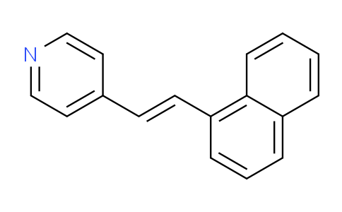 CAS No. 16375-78-3, (E)-4-(2-(Naphthalen-1-yl)vinyl)pyridine