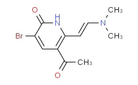 CAS No. 147293-24-1, (E)-5-Acetyl-3-bromo-6-(2-(dimethylamino)vinyl)pyridin-2(1H)-one