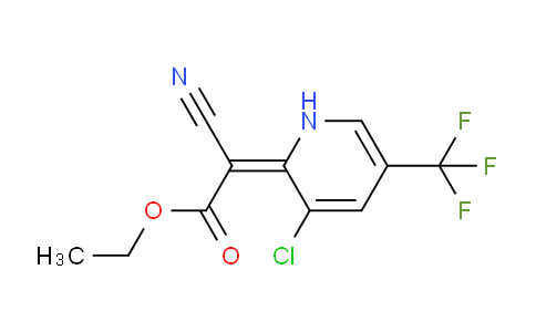 CAS No. 1300019-72-0, (E)-Ethyl 2-(3-chloro-5-(trifluoromethyl)pyridin-2(1H)-ylidene)-2-cyanoacetate