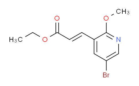 CAS No. 1197397-26-4, (E)-Ethyl 3-(5-bromo-2-methoxypyridin-3-yl)acrylate