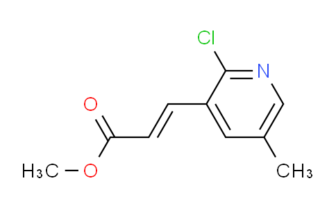 CAS No. 1198401-58-9, (E)-Methyl 3-(2-chloro-5-methylpyridin-3-yl)-acrylate