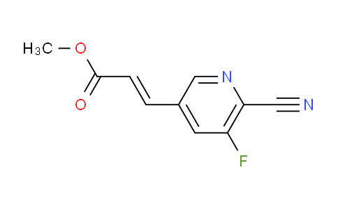 CAS No. 1246090-95-8, (E)-Methyl 3-(6-cyano-5-fluoropyridin-3-yl)-acrylate