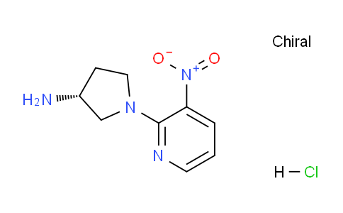 CAS No. 1233859-86-3, (R)-1-(3-Nitropyridin-2-yl)pyrrolidin-3-amine hydrochloride