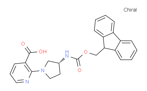 CAS No. 2260534-64-1, (R)-2-(3-((((9H-Fluoren-9-yl)methoxy)carbonyl)amino)pyrrolidin-1-yl)nicotinic acid