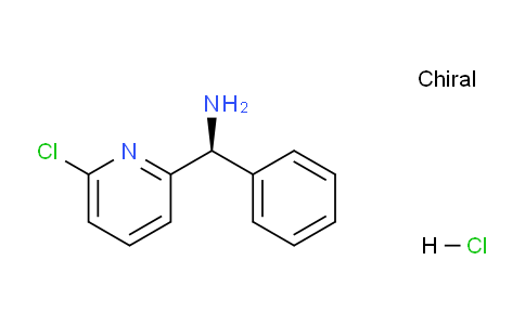 CAS No. 1263094-37-6, (S)-(6-Chloropyridin-2-yl)(phenyl)methanamine hydrochloride