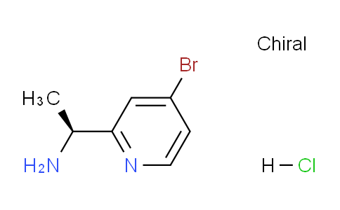 CAS No. 1956437-52-7, (S)-1-(4-Bromopyridin-2-yl)ethanamine hydrochloride