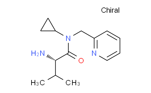 CAS No. 1307654-85-8, (S)-2-Amino-N-cyclopropyl-3-methyl-N-(pyridin-2-ylmethyl)butanamide