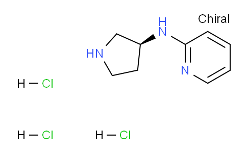 CAS No. 1365937-09-2, (S)-N-(Pyrrolidin-3-yl)pyridin-2-amine trihydrochloride