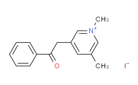 CAS No. 74212-42-3, 1,3-Dimethyl-5-(2-oxo-2-phenylethyl)pyridin-1-ium iodide