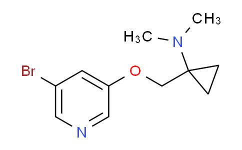 CAS No. 959908-46-4, 1-(((5-Bromopyridin-3-yl)oxy)methyl)-N,N-dimethylcyclopropanamine