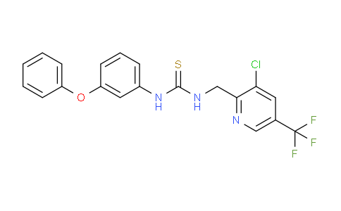 CAS No. 326815-18-3, 1-((3-Chloro-5-(trifluoromethyl)pyridin-2-yl)methyl)-3-(3-phenoxyphenyl)thiourea