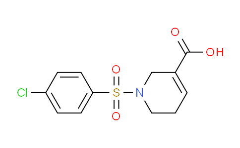 CAS No. 1373246-94-6, 1-((4-Chlorophenyl)sulfonyl)-1,2,5,6-tetrahydropyridine-3-carboxylic acid