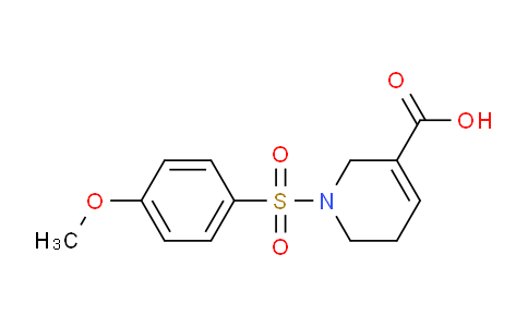 CAS No. 1373247-14-3, 1-((4-Methoxyphenyl)sulfonyl)-1,2,5,6-tetrahydropyridine-3-carboxylic acid