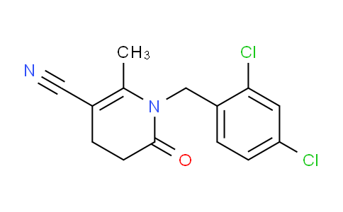 CAS No. 338748-72-4, 1-(2,4-Dichlorobenzyl)-2-methyl-6-oxo-1,4,5,6-tetrahydropyridine-3-carbonitrile