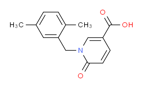 CAS No. 1225872-43-4, 1-(2,5-Dimethylbenzyl)-6-oxo-1,6-dihydropyridine-3-carboxylic acid