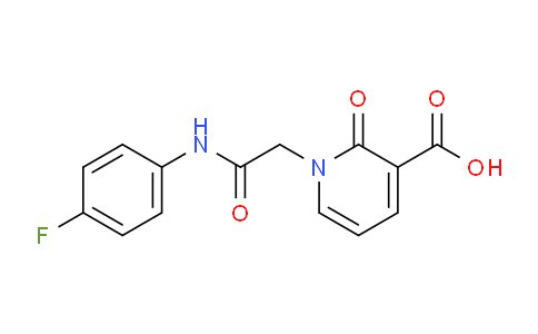 CAS No. 1171917-13-7, 1-(2-((4-Fluorophenyl)amino)-2-oxoethyl)-2-oxo-1,2-dihydropyridine-3-carboxylic acid