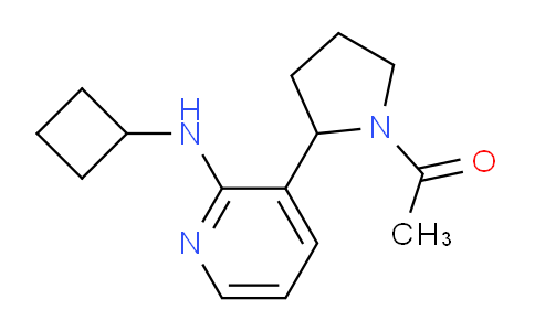 CAS No. 1352511-32-0, 1-(2-(2-(Cyclobutylamino)pyridin-3-yl)pyrrolidin-1-yl)ethanone