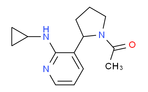 CAS No. 1352528-38-1, 1-(2-(2-(Cyclopropylamino)pyridin-3-yl)pyrrolidin-1-yl)ethanone