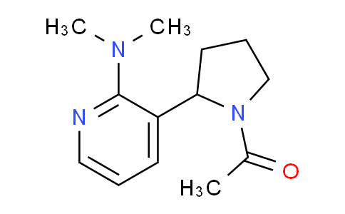 CAS No. 1352526-36-3, 1-(2-(2-(Dimethylamino)pyridin-3-yl)pyrrolidin-1-yl)ethanone