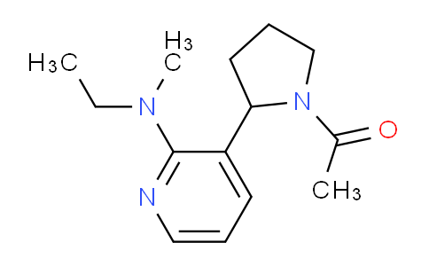 CAS No. 1352500-74-3, 1-(2-(2-(Ethyl(methyl)amino)pyridin-3-yl)pyrrolidin-1-yl)ethanone