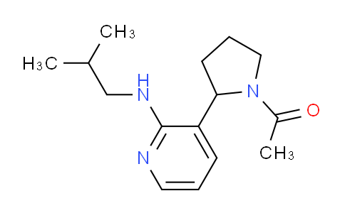 CAS No. 1352501-00-8, 1-(2-(2-(Isobutylamino)pyridin-3-yl)pyrrolidin-1-yl)ethanone