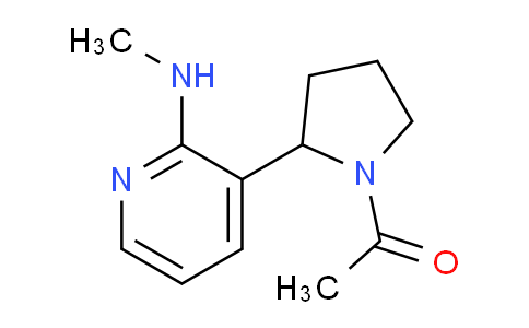 CAS No. 1352500-65-2, 1-(2-(2-(Methylamino)pyridin-3-yl)pyrrolidin-1-yl)ethanone