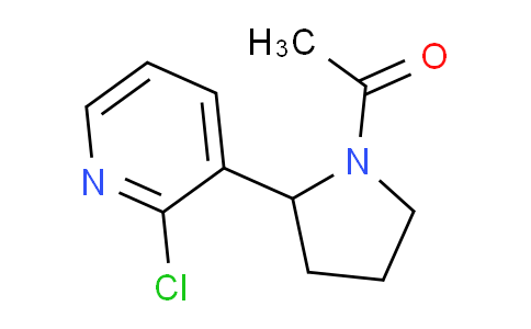 CAS No. 1352534-03-2, 1-(2-(2-Chloropyridin-3-yl)pyrrolidin-1-yl)ethanone