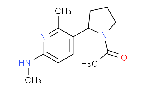 CAS No. 1352539-33-3, 1-(2-(2-Methyl-6-(methylamino)pyridin-3-yl)pyrrolidin-1-yl)ethanone