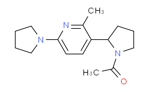 CAS No. 1352489-79-2, 1-(2-(2-Methyl-6-(pyrrolidin-1-yl)pyridin-3-yl)pyrrolidin-1-yl)ethanone