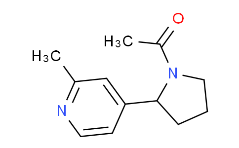 CAS No. 1352510-67-8, 1-(2-(2-Methylpyridin-4-yl)pyrrolidin-1-yl)ethanone
