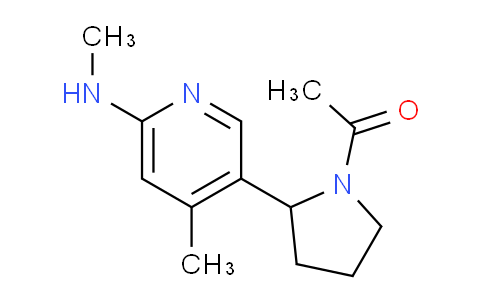CAS No. 1352516-48-3, 1-(2-(4-Methyl-6-(methylamino)pyridin-3-yl)pyrrolidin-1-yl)ethanone