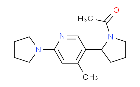 CAS No. 1352499-68-3, 1-(2-(4-Methyl-6-(pyrrolidin-1-yl)pyridin-3-yl)pyrrolidin-1-yl)ethanone